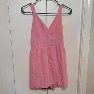 American Eagle Pink One Piece Romper